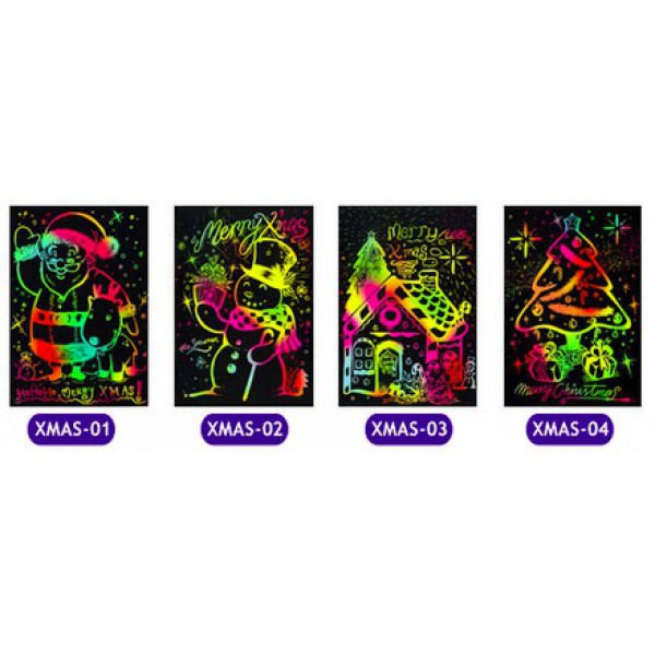 Scratch Art Kit - Christmas